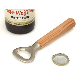 Відкривачка для пляшок преміум-класу з дерев'яною ручкою з оливкового дерева-зроблено в Німеччині