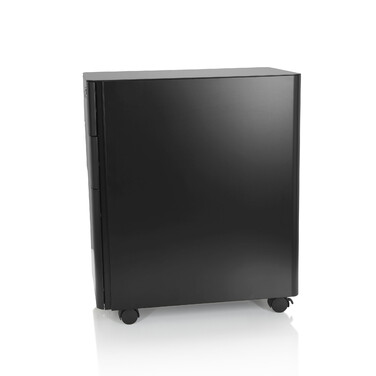 Контейнер на колесах COLOR I, метал чорного кольору, hjh OFFICE