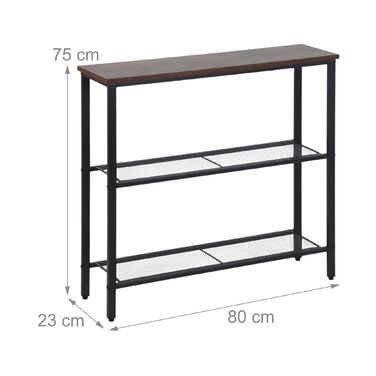 Журнальний столик Relaxdays 80x23x75 см