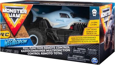 Monster Jam Megalodon RC – Радіокерований позашляховик-трюкач у вигляді акули, масштаб 1:24, від 3 років