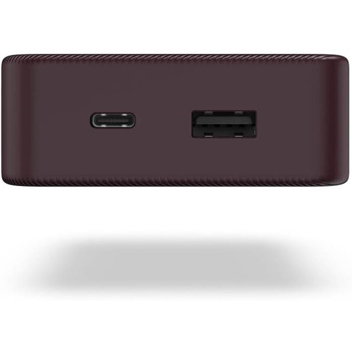 Портативний зарядний пристрій, слива, 20 20000mAh, USB-C/A, LED