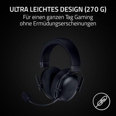 Razer BlackShark V3 X Hyperspeed: Бездротові ігрові навушники для ПК (280г, Bluetooth, мікрофон HyperClear, драйвер TriForce Titanium 50 мм)