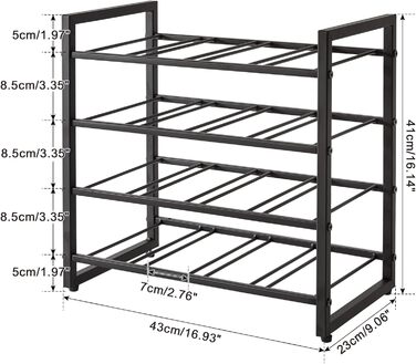Металева стелаж для вина IBUYKE TMJ904H, 3 яруси, 16 пляшок, для кухні, бару, вітальні