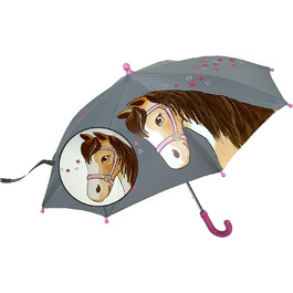 Мойсей. світловідбиваючі конячки-парасольки, дитячий парасольку з милим мотивом коня, симпатичний парасольку для дівчаток, родзинка для дощових днів, діаметр 65 см