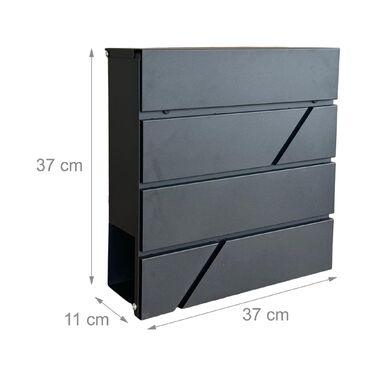 Скрінька для листів Relaxdays з відсіком для газет