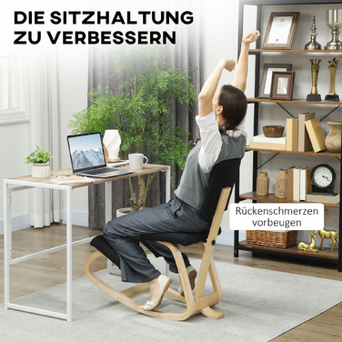 Крісло для ніг з ергономічним дизайном, підставка для ніг, стілець для здоров'я для дому, офісу, медитації, чорного кольору