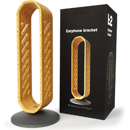Підставка для навушників YICOSUN з дерева бамбук | Універсальна, преміум-якість | Організатор для навушників, геймінгових гарнітур та інших аксесуарів