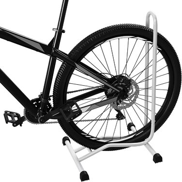 Кріплення для велосипеда WELLGRO - сталь, надійна підставка - колір чорний, білий або на вибір, колір (білий), 4 шт.