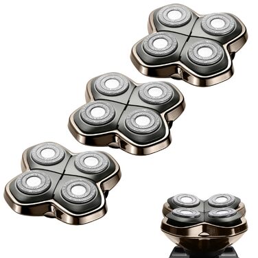 Змінні леза для голильної машинки PRO 4, сумісні зі Skull Pitbull, Butterfly Kiss Pro та Palm — набір лез для гоління голови для чоловіків (2 шт.)