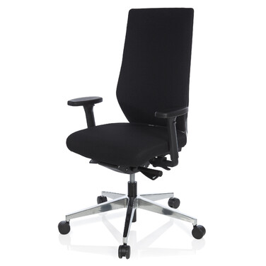 Офісне крісло / Крісло для офісу PRO-TEC 700, тканина, чорний колір, hjh OFFICE