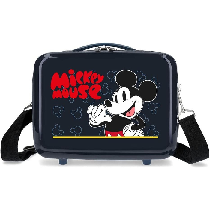 Модна ручна поклажа Disney Міккі Мауса, 50x39x20 см, 34 л, 1.8 кг, 4 колеса, ABS, синій