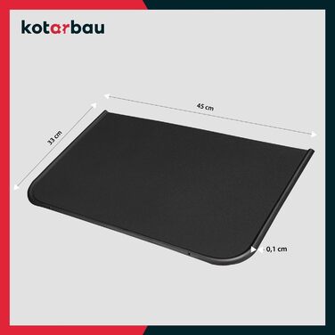 Підставка під камін KOTARBAU® з порошкового покриття, сталь, 30 x 50 см (Чорний)