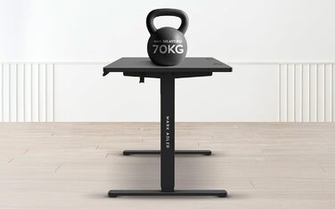 Стіл письмовий регульований по висоті MARK ADLER Leader 7.4 White, 140x70 см, білий, з пам'яттю, сенсорним керуванням, кабелепроводом, тримачем для навушників та напоїв