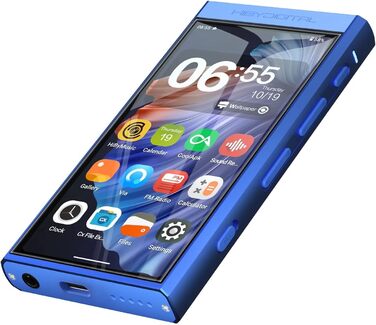 Цифровий аудіоплеєр HiBy M300 з вбудованим динаміком, Android 13, Bluetooth, Wi-Fi, FM-радіо, PCM768k, DSD256, 32 ГБ, синій