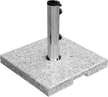 Підставка для парасольки Anndora Granit 25 кг, підставка для балкона, діаметр стієна до 48 мм (світло-сірий кут)