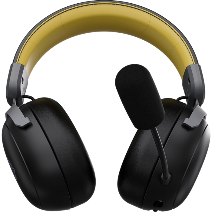 Бездротова ігрова гарнітура Ajazz AHM08 MAX Black Gray Yellow (AHM08-MAX-BGY)