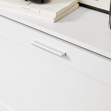 SoBuy FSR137-L-F: Взуттєва шафа/органайзер для взуття, 2 дверцята, 60x115x23 см (білий)