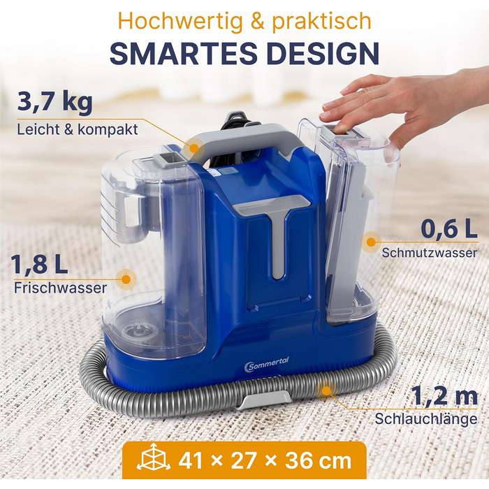 Многофункціональний пилосос MultiCleaner WS450 5-в-1 для килимів, меблів, авто та тварин. Потужний 450W, з аксесуарами, самоочищення