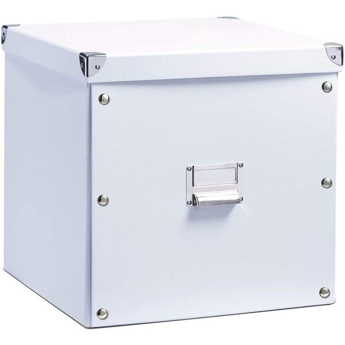 Ящик для зберігання Celler 17598, картонний, 31 х 26 х 14 см (приблизно 33,5 х 33 х 32 см, білий)