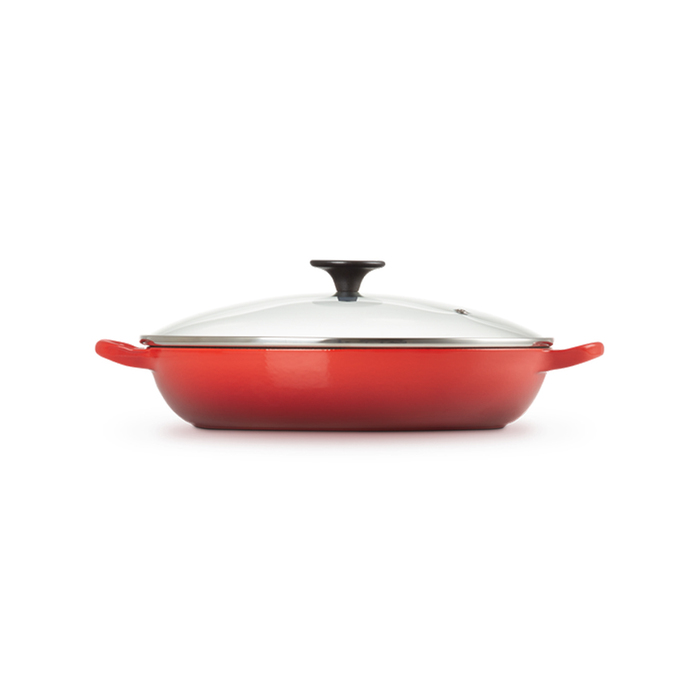 Каструля зі скляною кришкою низька 2,8 л вишня Cerise Le Creuset