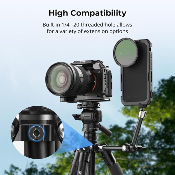 Відеоштатив-монопод SMALLRIG CT150 61,8” з панорамною/нахильною головкою, швидкознімною пластиною Arca, для відеокамери, 360° панорамування, 90°/-70° нахил, макс. навантаження 3 кг – 4937