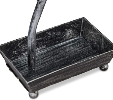 Органайзер для прикрас Relaxdays з підставкою для сережок (68 пар), чорний/срібло, 31x31x8,5 см