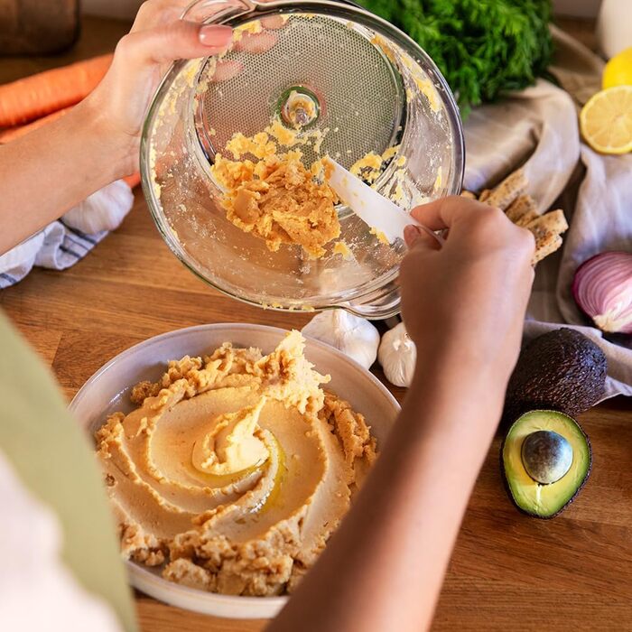 Подрібнювач Cecotec ChopBeat 2000S 500W зі скляною чашею 500г, 4 леза з нержавіючої сталі, 2 швидкості, антиковзкі ніжки