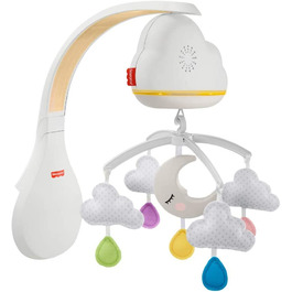 Нічник Fisher-Price CDN41-3-в-1 із заспокійливою музикою і білим шумом із зоряним освітленням, дитяче обладнання, від 0 місяців і старше (Cloud Mobile)