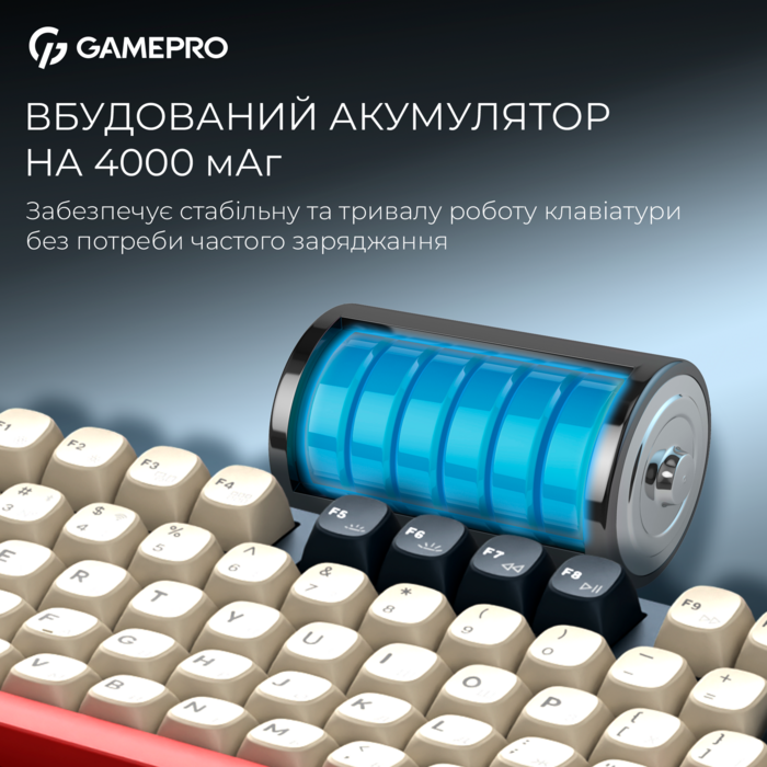 Бездротова механічна клавіатура GamePro Asgard Ragnar (MK285BL)