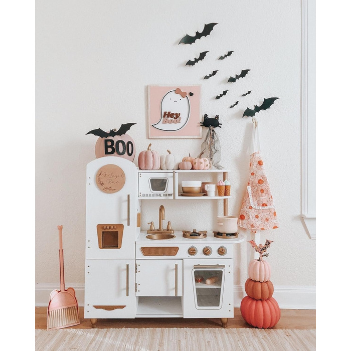 Дерев'яна дитяча кухня KidKraft Vintage White з аксесуарами та іграшковим телефоном, 53445 - Ексклюзивно в Amazon