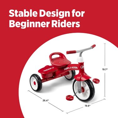 Триколісний велосипед Radio Flyer для малюків 2,5-5 років - ідеальний для прогулянок на вулиці