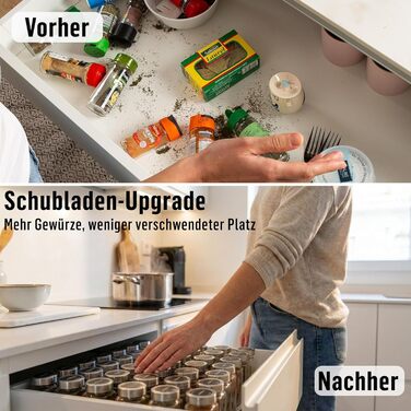 Набір скляних баночок для спецій Deco haus® 36 шт. з етикетками та дозаторами