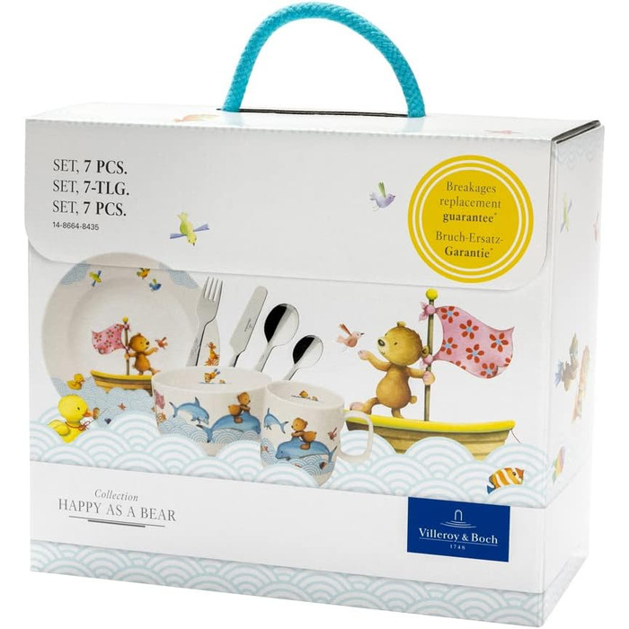 Набір посуду Villeroy & Boch Happy as a Bear, 7 предметів