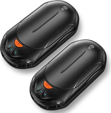 Електричні грілки для рук OUTJUT 6000mAh, 2 шт., USB, 3 режими нагріву, для спорту, кемпінгу, чорні