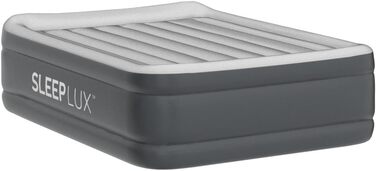 Надувний матрац SleepLux Dream Luxus подвійний з вбудованим насосом, 45.7 см, високий, для гостей, кемпінгу, дому