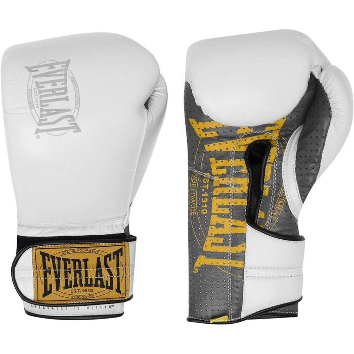 Боксерські рукавички 1910 Everlast 16 унцій білі