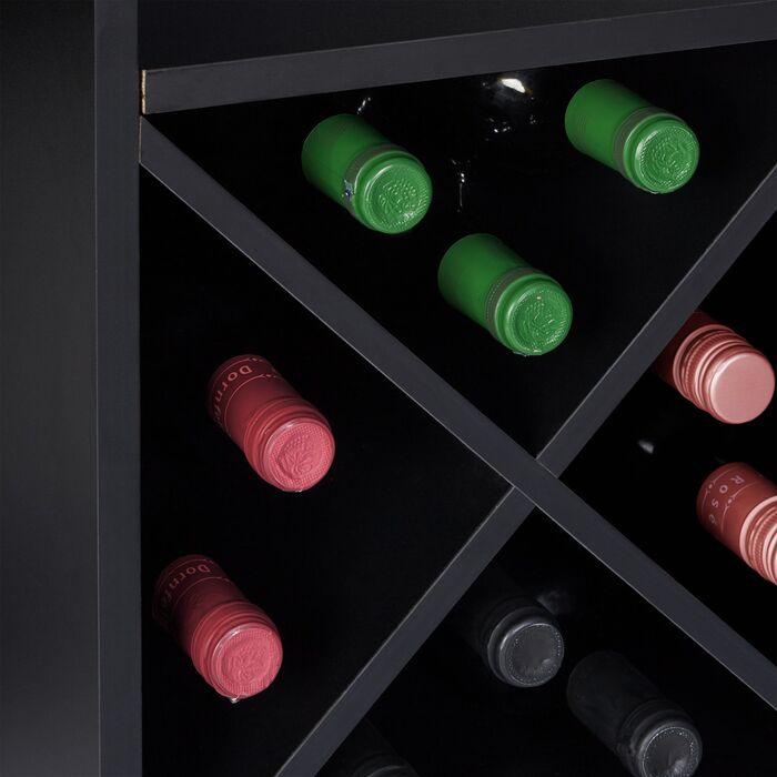 Великий винний стеллаж Relaxdays з тримачами для келихів