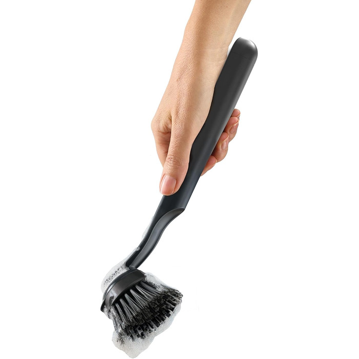 Набір для миття посуду Joseph Joseph SinkTech з підставкою з нержавіючої сталі, міцні щетинки, замінні насадки та підставка для насадок