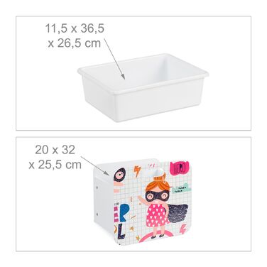 Поличка для дитячих речей Relaxdays з героєм мультфільму