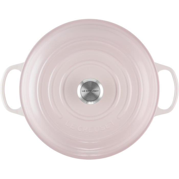 Le Creuset Signature Чавунний горщик Gourmet, Ø 30 см, 3,5 л, для всіх плит (включно з індукцією), Рожевий Shell, 21180307774430