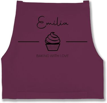 Іменний фартух Baking with Love від Shirtracer - макс. 50 символів