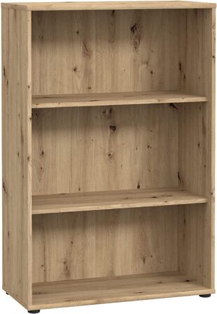 Книжкова шафа Newroom Shelf Artisan Oak Modern - 73.7x111.34.8 см (ШxВxГ) - Шафа з стоячою полицею - Lucius.Fourteen Кабінет Вітальня 09- Полиця V3