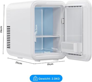 Mini холодильник Enventor 10L: компактний, тихий, з функцією охолодження та підігріву (12V/220V) для авто, спальні, офісу