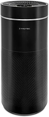 Повітряочисник Trotec AirgoClean 170+ – HEPA фільтр для алергіків – для приміщень до 42 м² / 105 м³, видаляє 99,97% частинок, 5 режимів роботи з турбо-режимом, білий (чорний)