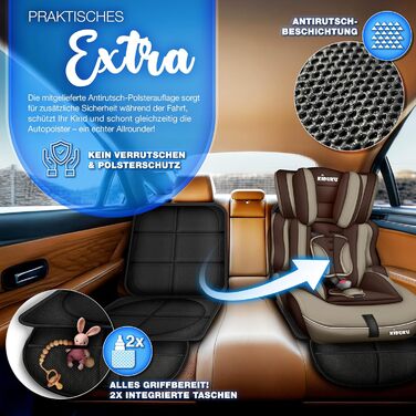 Автокрісло KIDUKU® 9-36 кг (1-12 років) 3-в-1, ECE R129/03, групи 1/2/3, для дітей, коричневе/бежеве