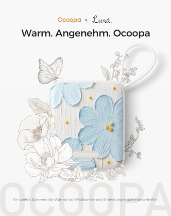 Електричні грілки для рук OCOOPA 2 шт., 3 режими нагріву, швидкий нагрів, 4000mAh, USB, для жінок, зимові, Outdoor