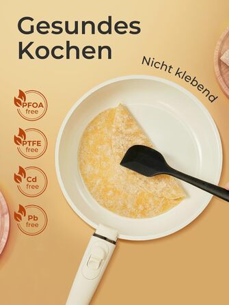 Набір посуду 17 предметів з антипригарним покриттям, індукційний, з керамічним покриттям, сумісний з духовкою, безпечний для миття в посудомийній машині, без PFOA/PFOS