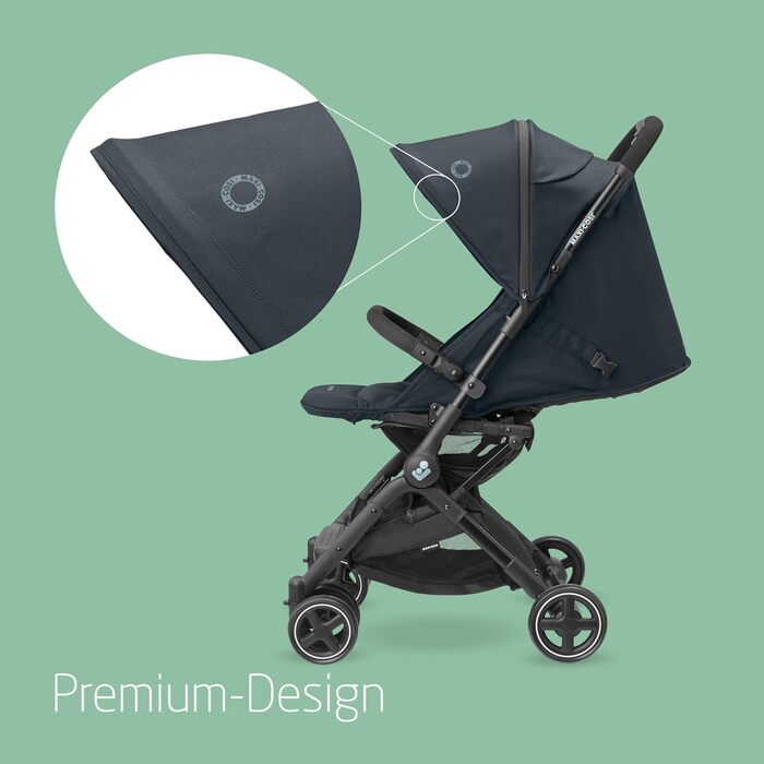 Дитяча коляска Maxi-Cosi Lara2 Essential Graphite, 0-4 роки, до 22 кг, легка та компактна, 3 положення для сну, включаючи повністю горизонтальне, складна, з ременем безпеки