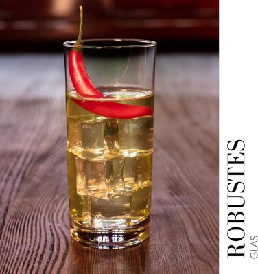 Склянки для напоїв Krosno Longdrink 350 мл, набір 6 шт. Blended – для води, коктейлів, ресторанів, посудомийна машина