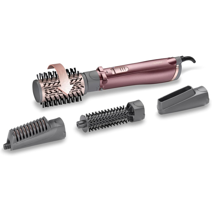 Стайлер для гарячого повітря BaByliss Beliss Big Hair 1000 Вт 4-в-1 з сумкою для зберігання, сірий, AS960E, 39.2